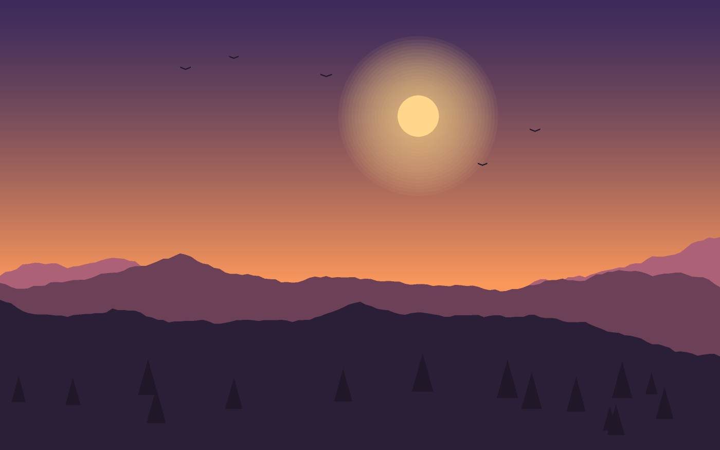 Landschaftsillustration