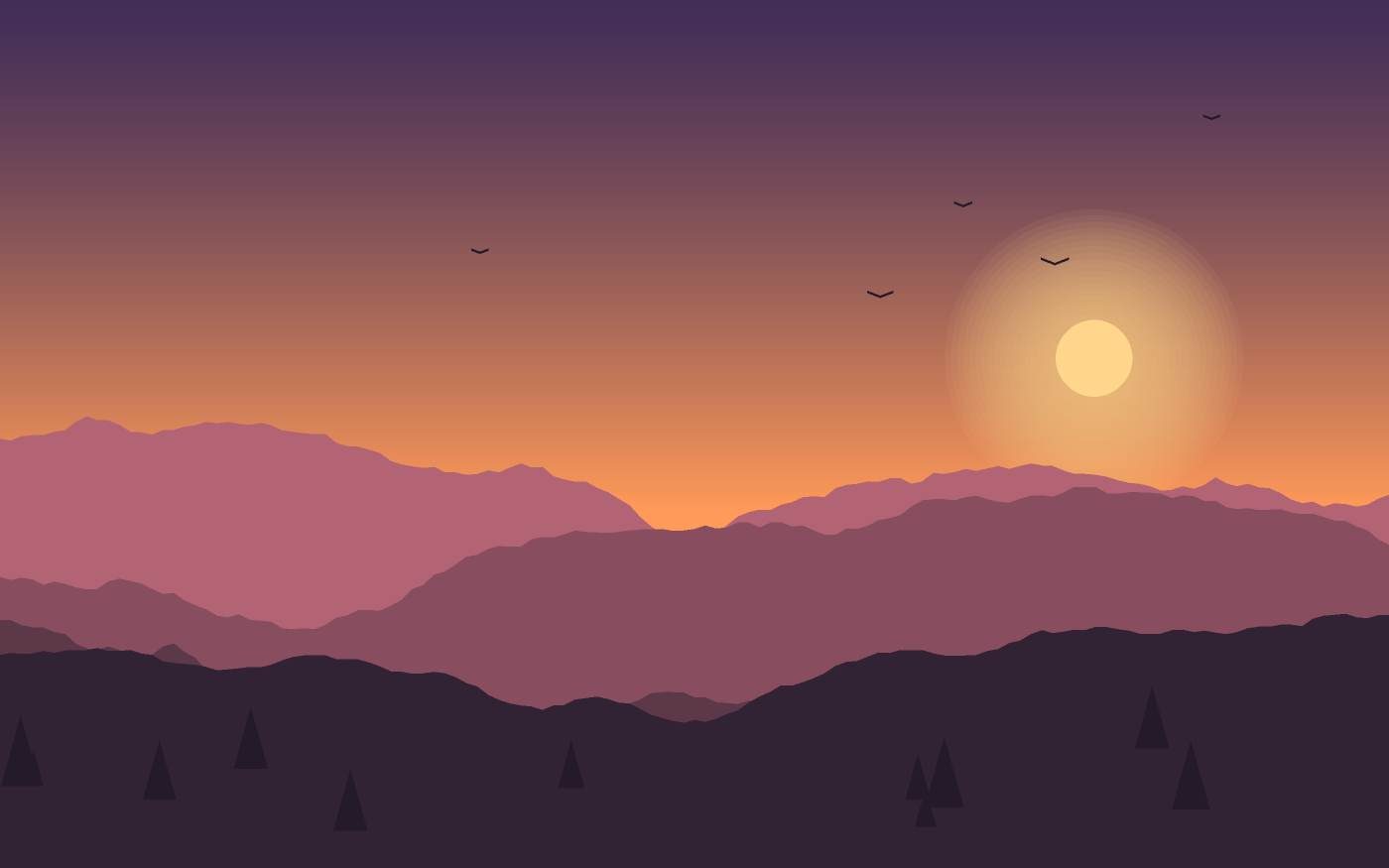 Ilustración de un paisaje