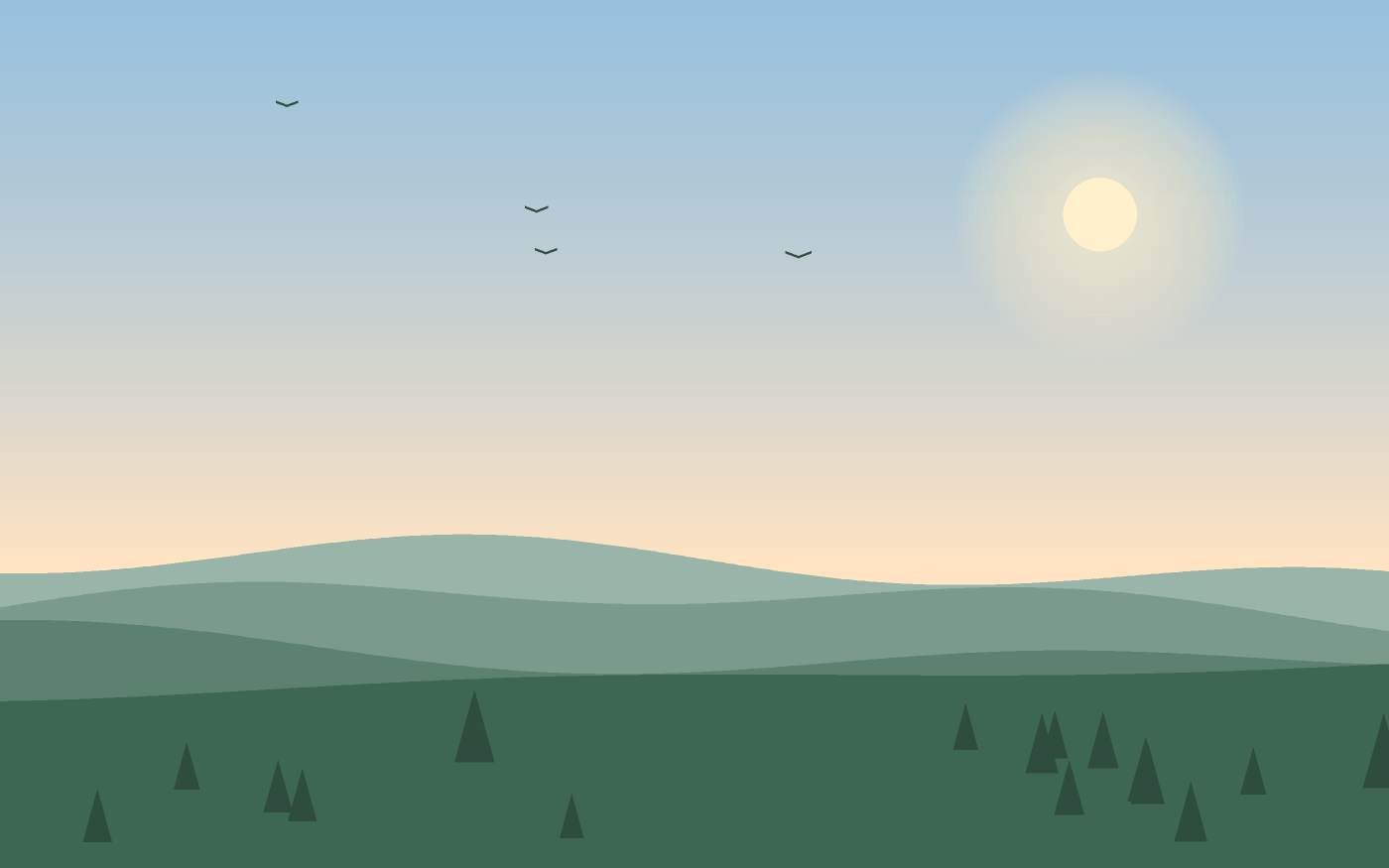 Ilustración de un paisaje