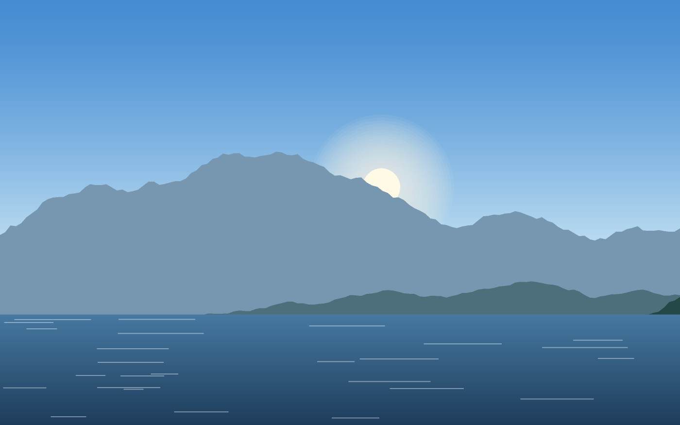 Illustrazione di un paesaggio