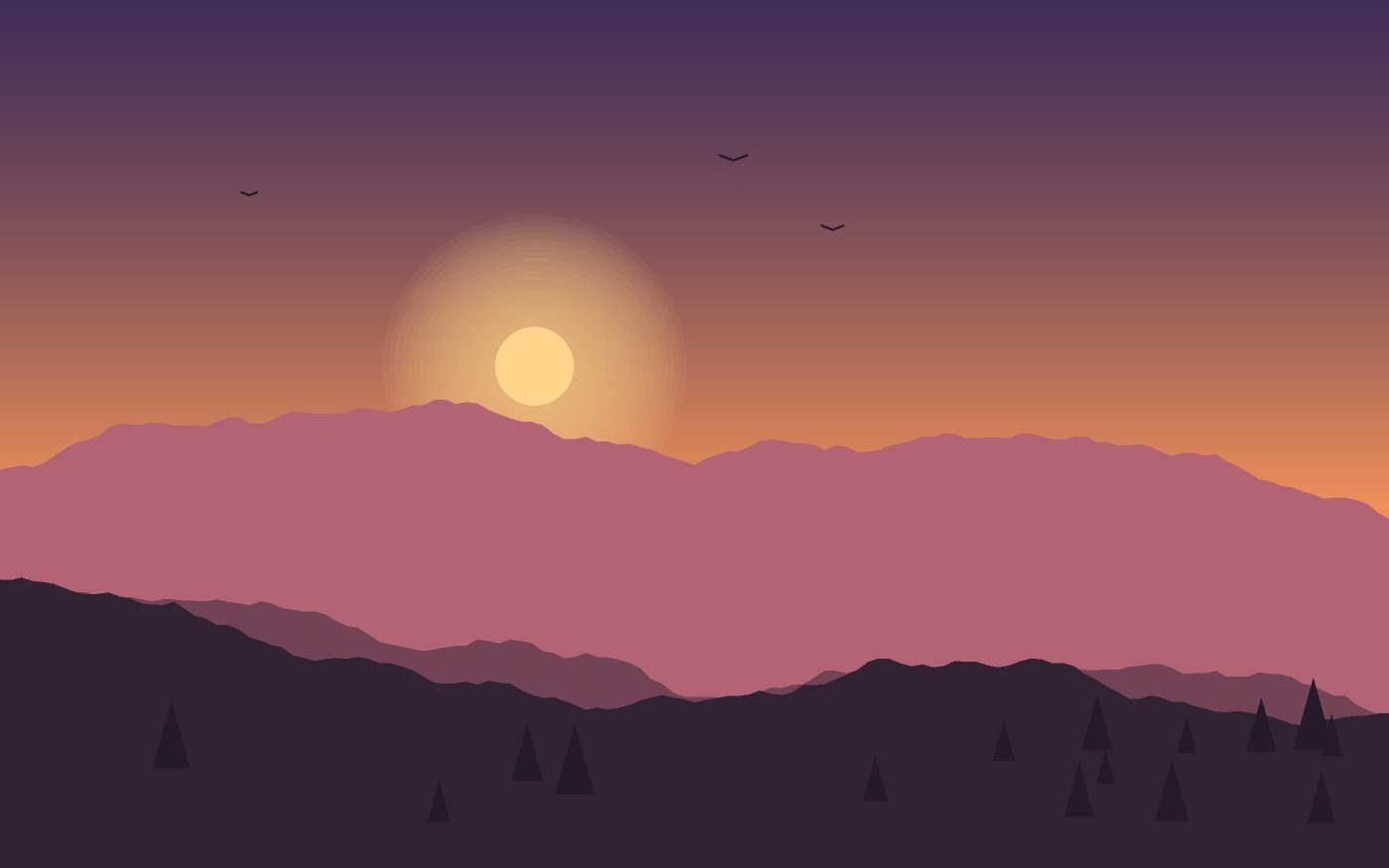 Landschapsillustratie