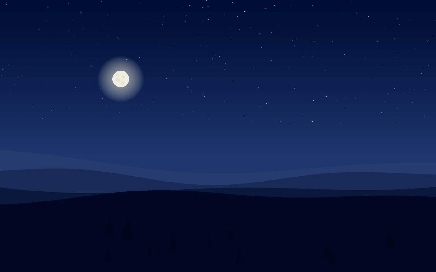 Ilustração de uma paisagem