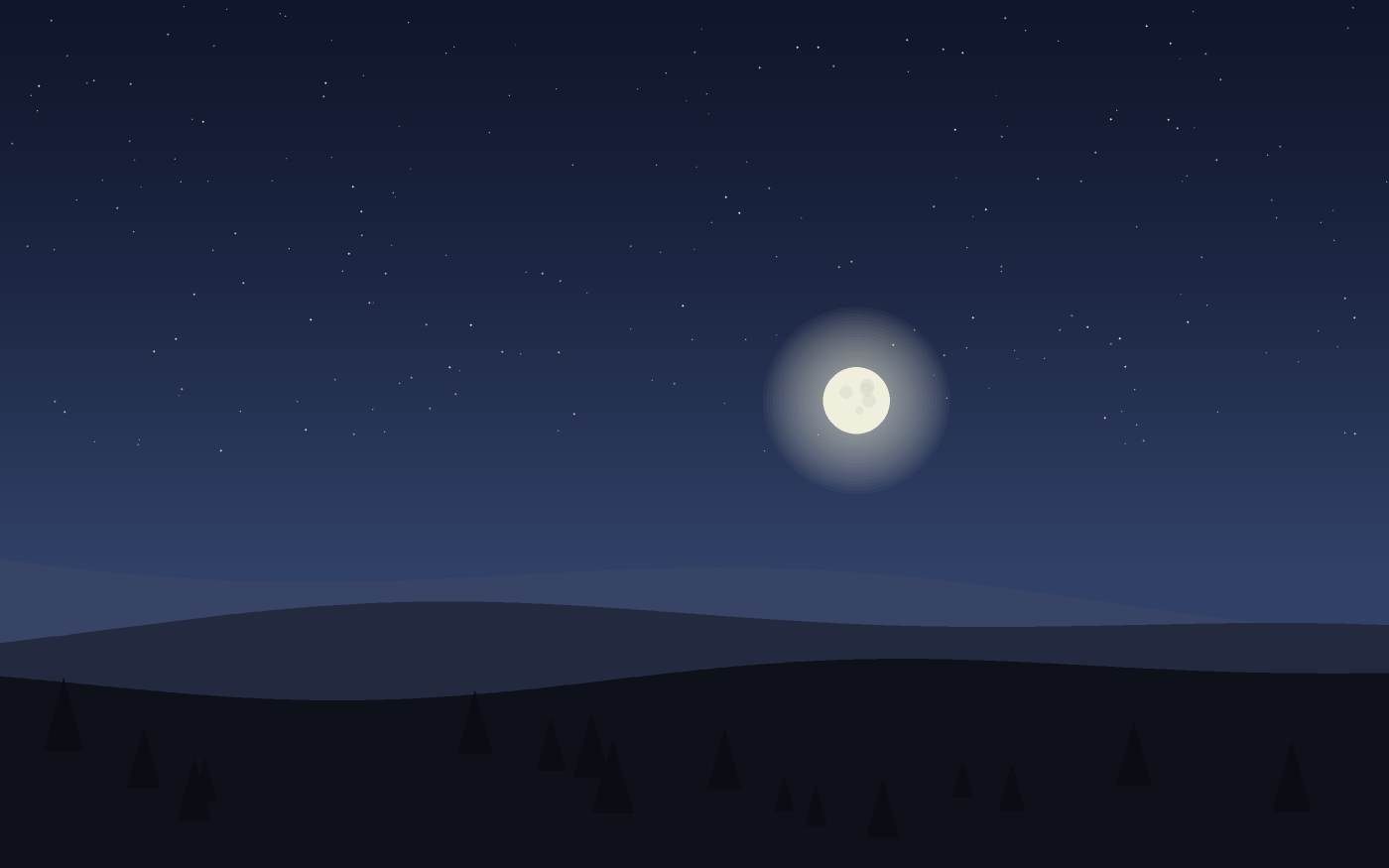 Ilustração de uma paisagem